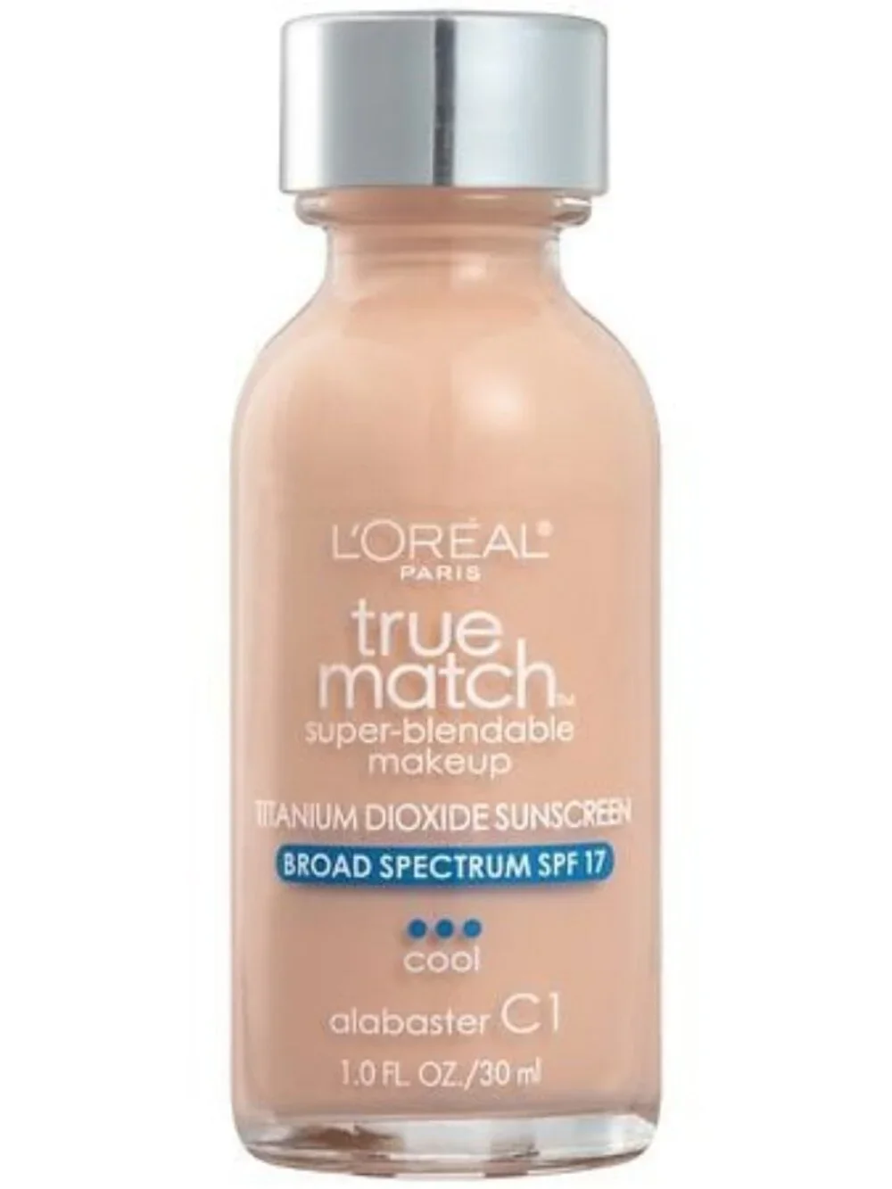 L'Oreal Paris Makeup True Match Super-Blendable Liquid Foundation  Alabaster C1